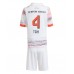 Maillot de foot Bayern Munich Jonathan Tah #4 Extérieur vêtements enfant 2025-26 Manches Courtes (+ pantalon court)
